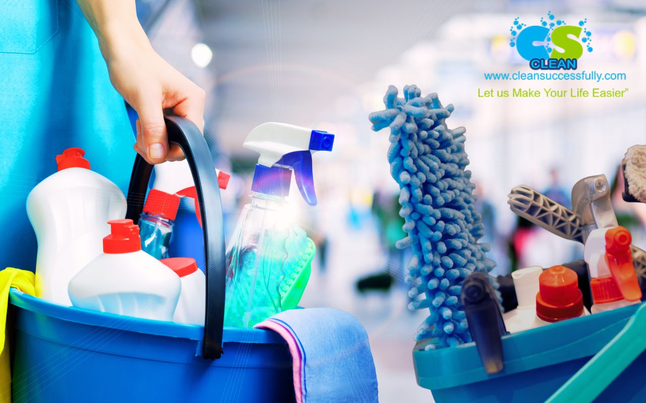 Essential tools for advanced deep cleaning techniques including HEPA vacuum and microfiber cloths