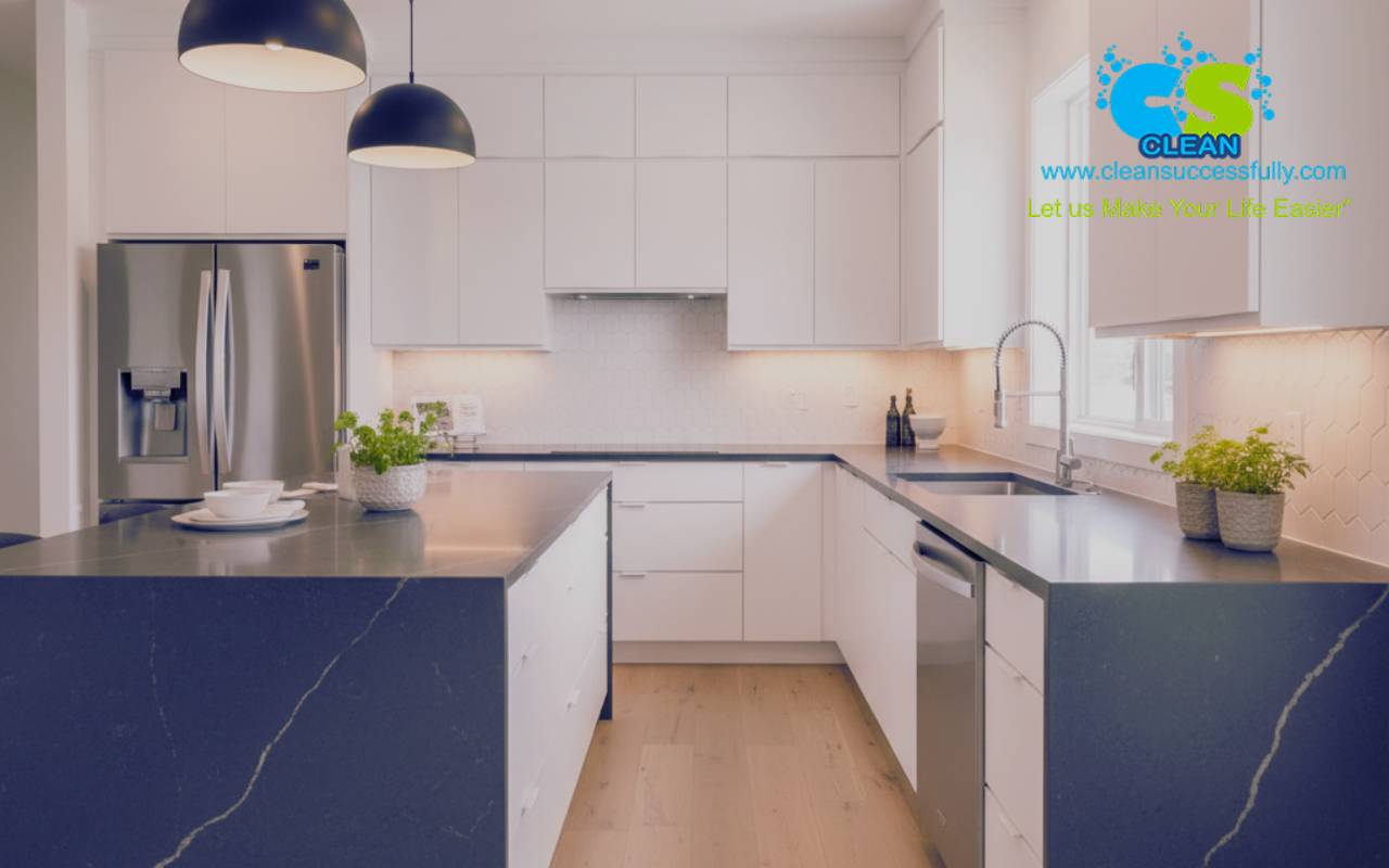 Cleaning kitchen counters safely while learning how to disinfect your house